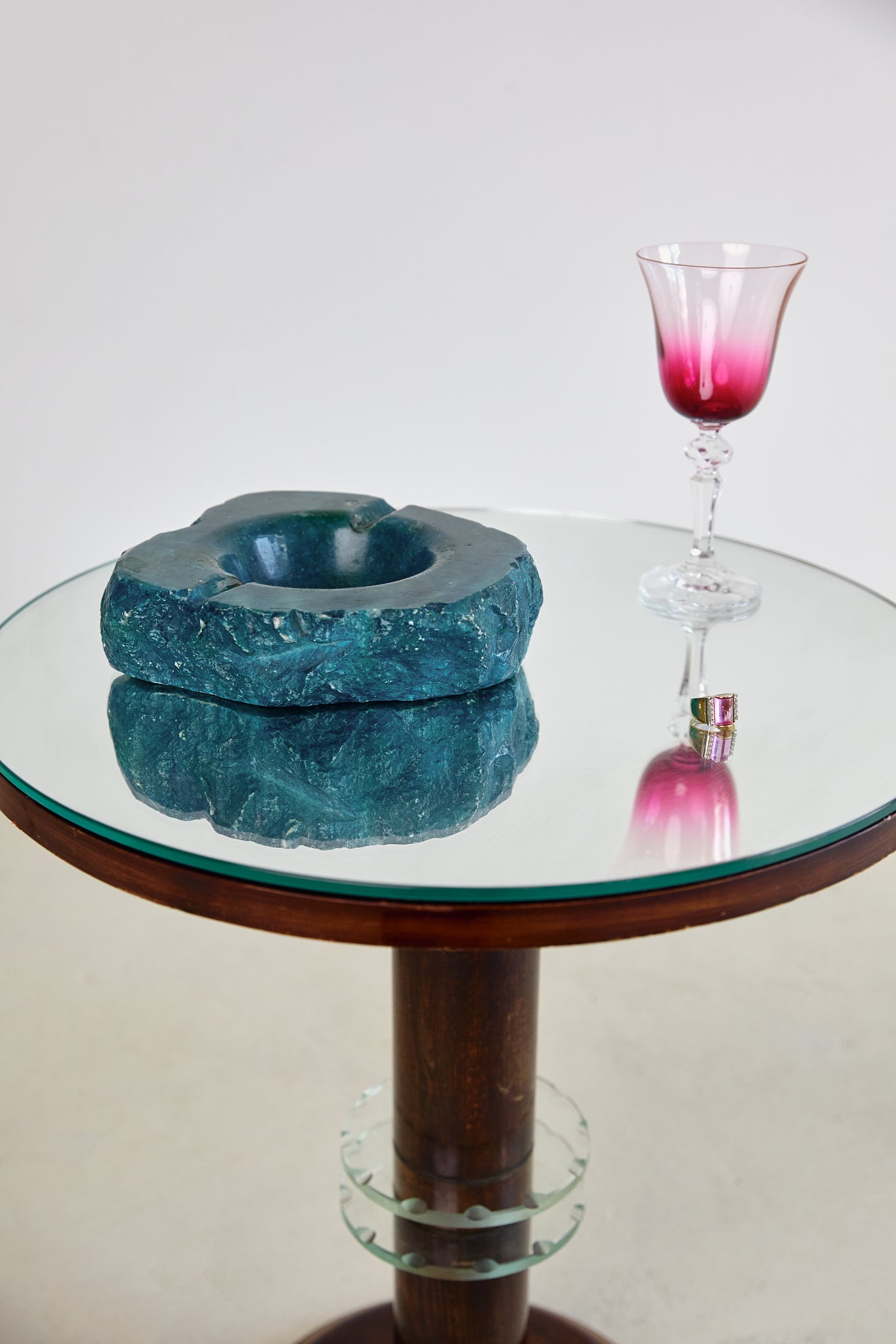 Chunky Turquoise Alabaster Ashtray