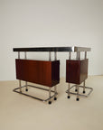 Mid Century Chrome Bar