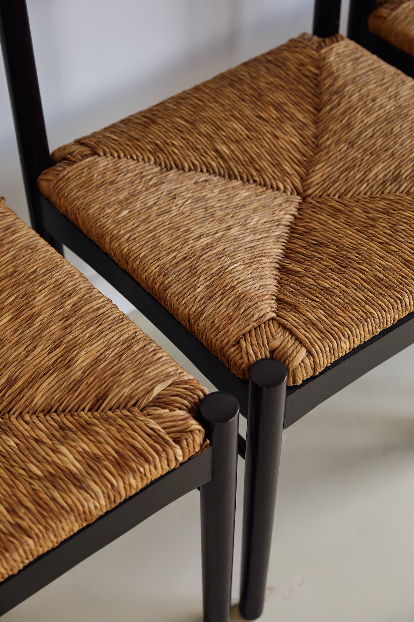 Italian Rush Seat Dining Chairs