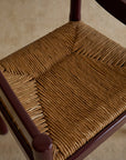 Set of x4 Carimate Carver Chairs in Burgundy