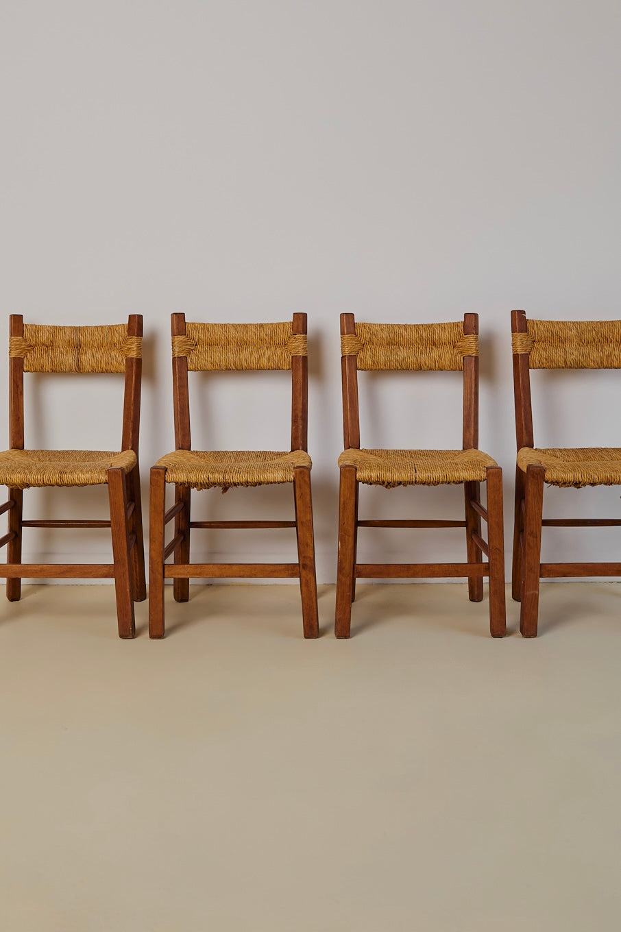 Set of x4 Rush Seat and Back Dining Chairs
