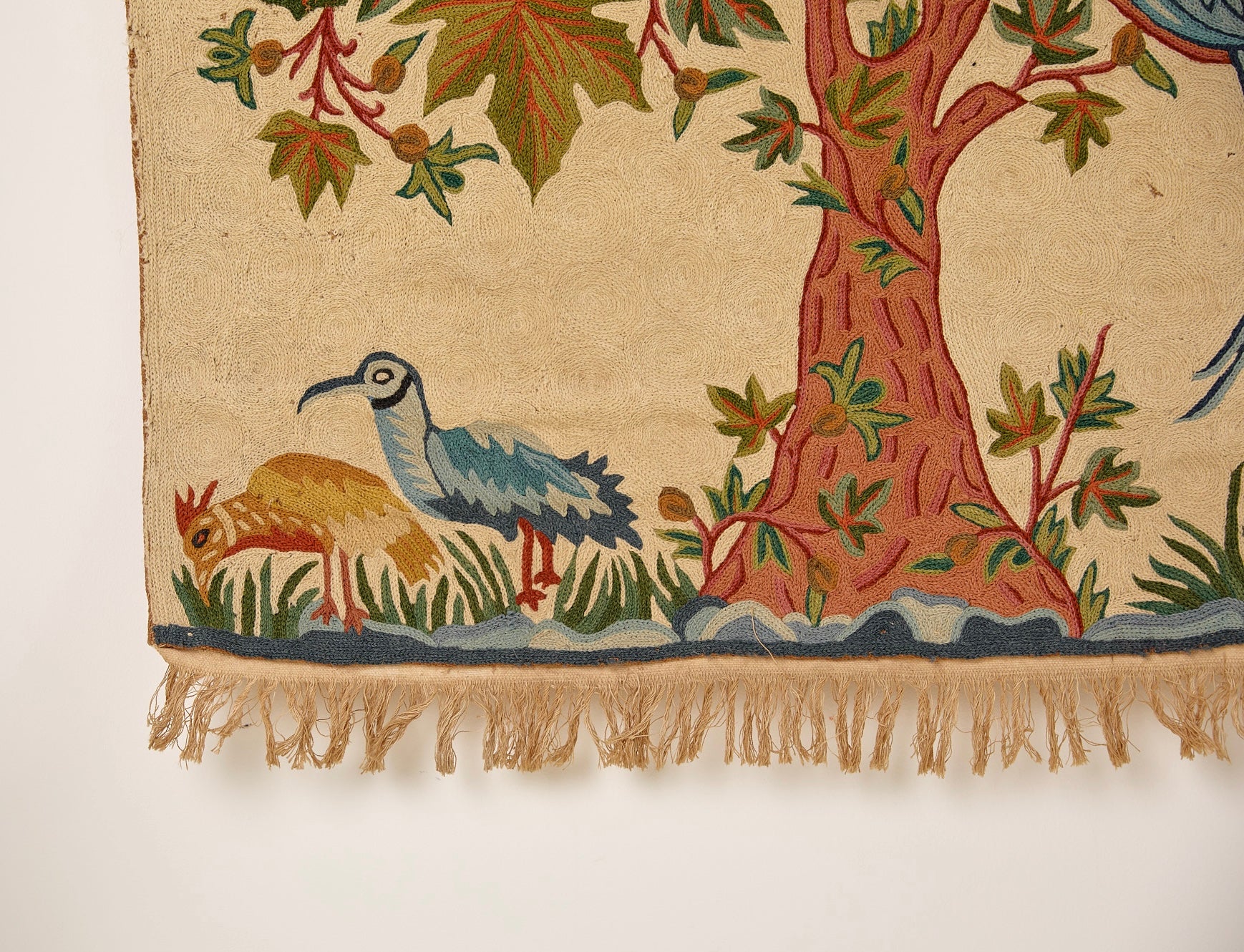 Chainstitch Bird Tapestry