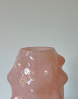 Pink Glass Organic Shape Vase