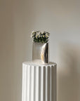 Silver Plated Flat Form Envelope Vase