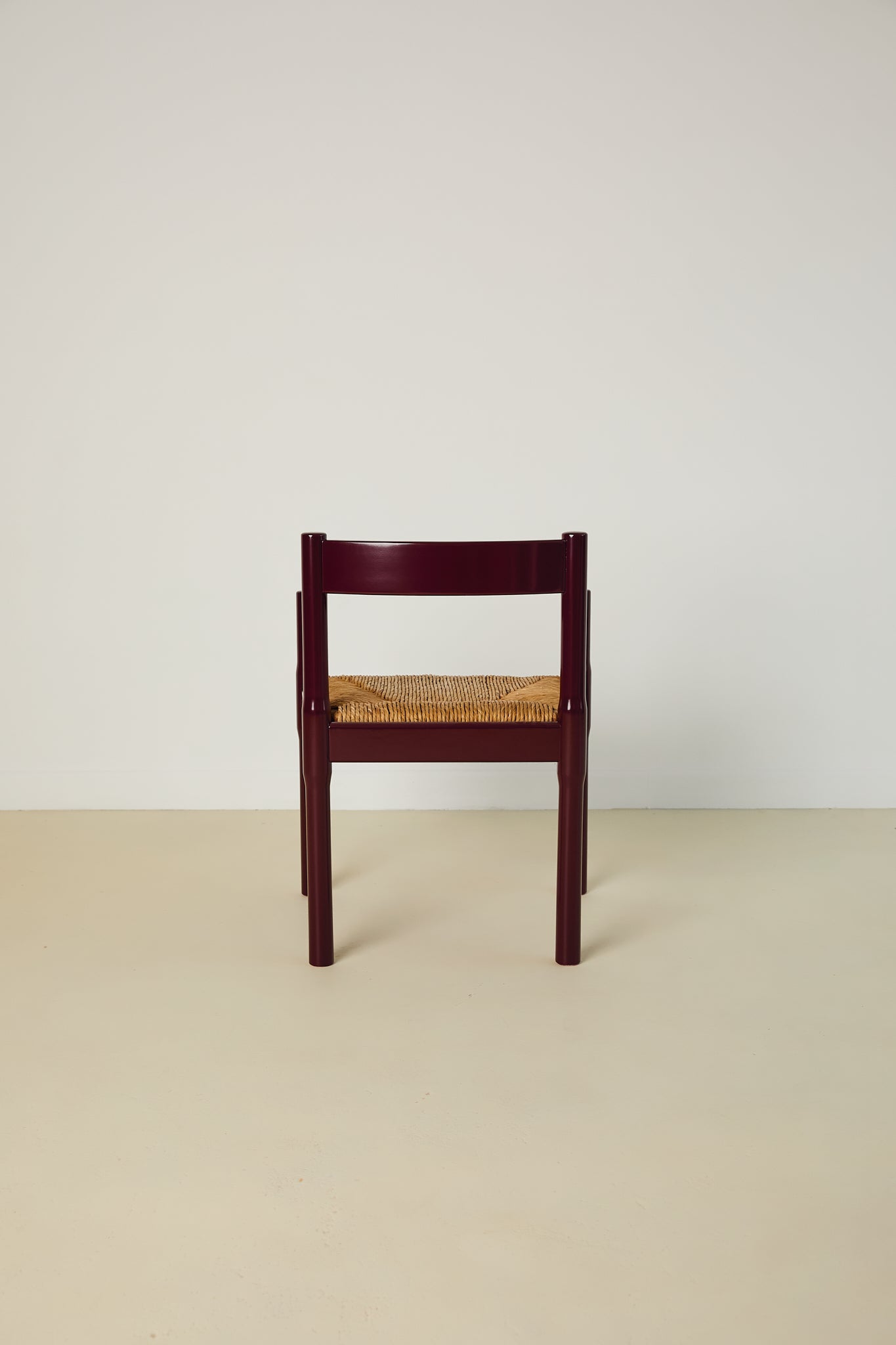 Set of x6 Carimate Dining Chairs Burgundy