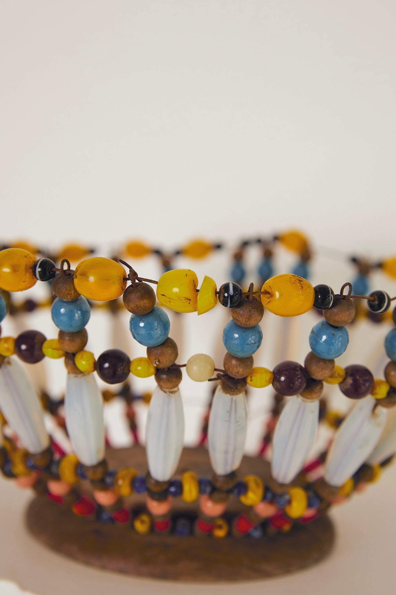 Handmade Beaded Fruit Bowl
