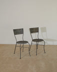Vintage Metal Bistro Dining Set (Table & 2 Chairs)