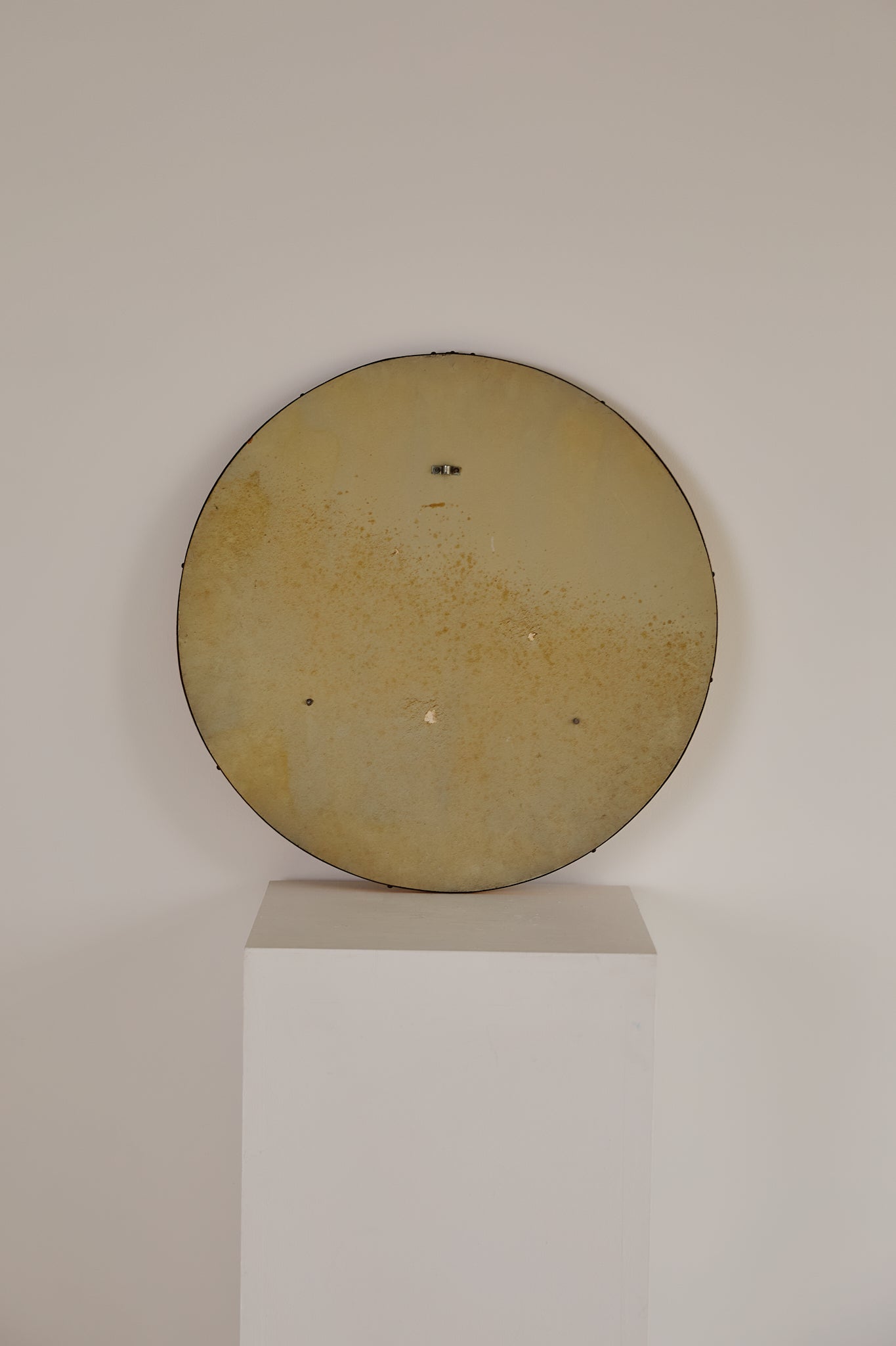 Italian Mirror With Orange Glass Mosaic Frame