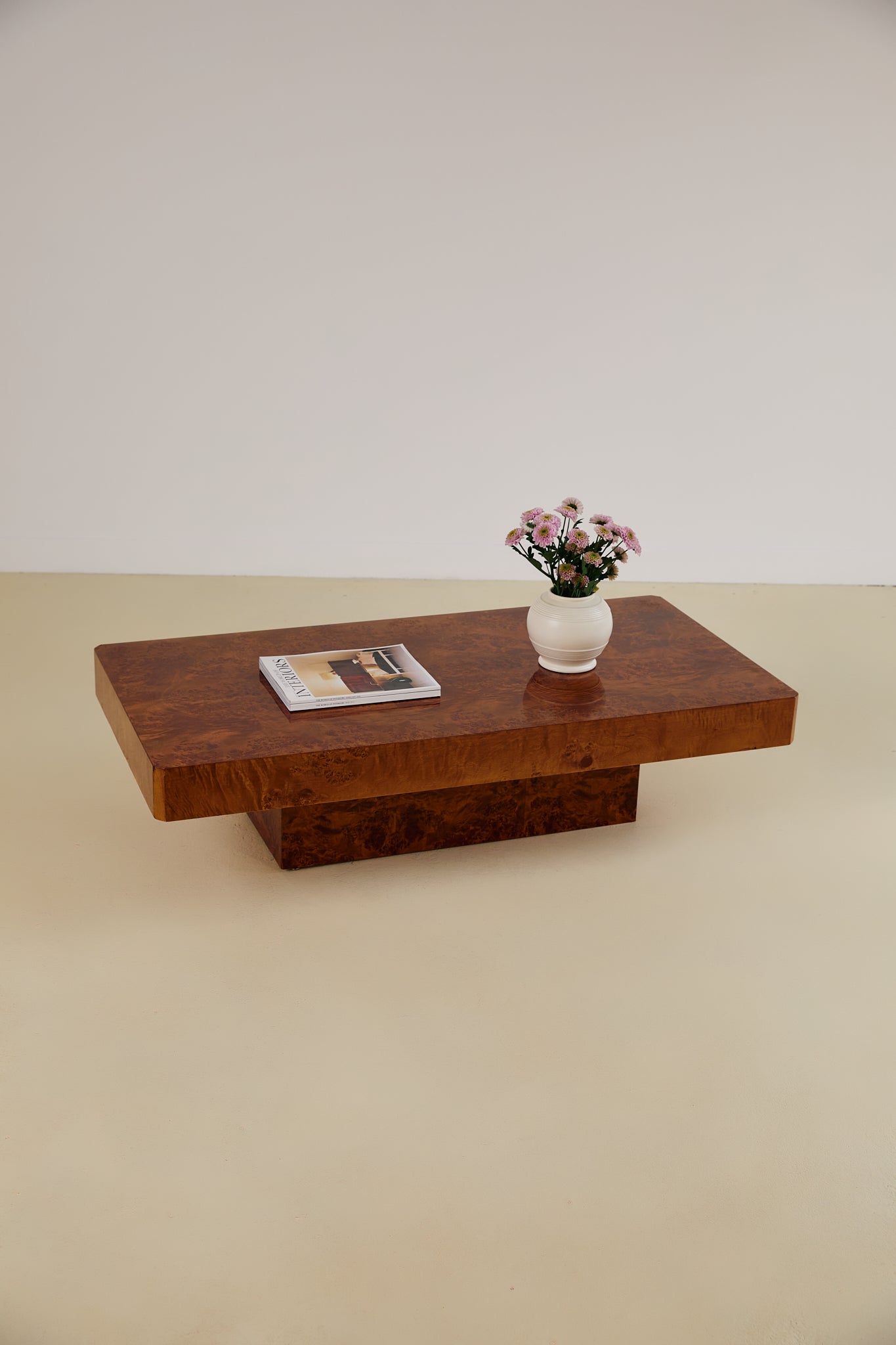 Burl Wood Coffee Table