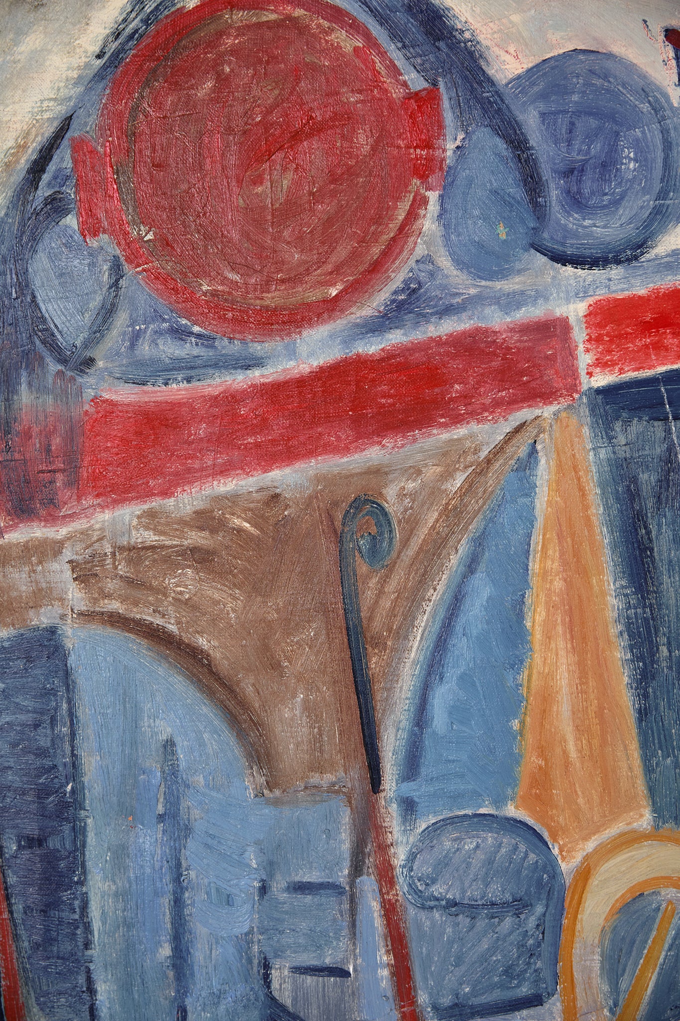 Cubist Living Room Abstract by E Ronget