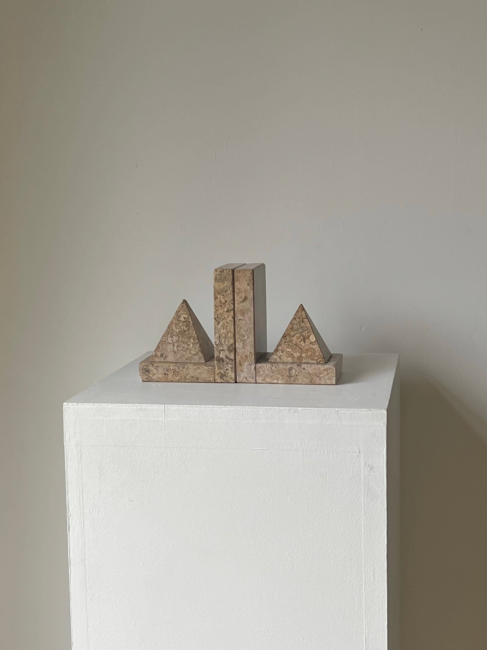 Art Deco Marble Bookends