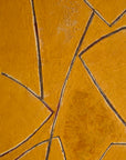 Georges Ferrato (b.1949) Large French Contemporary Abstract Painting Textured Ochre