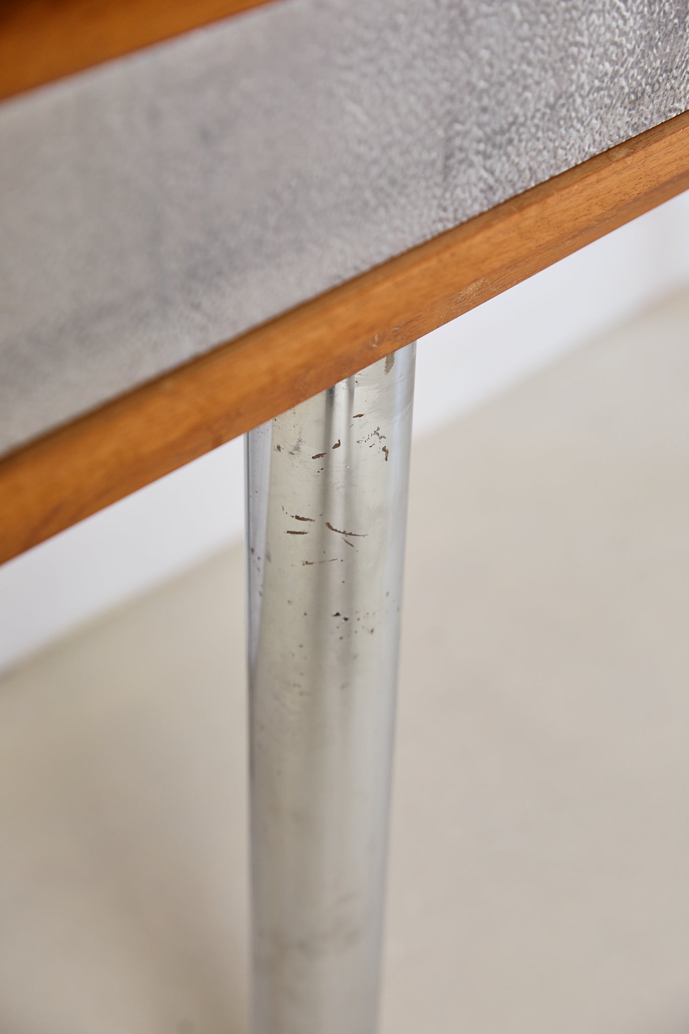 Chrome Leg Console Table