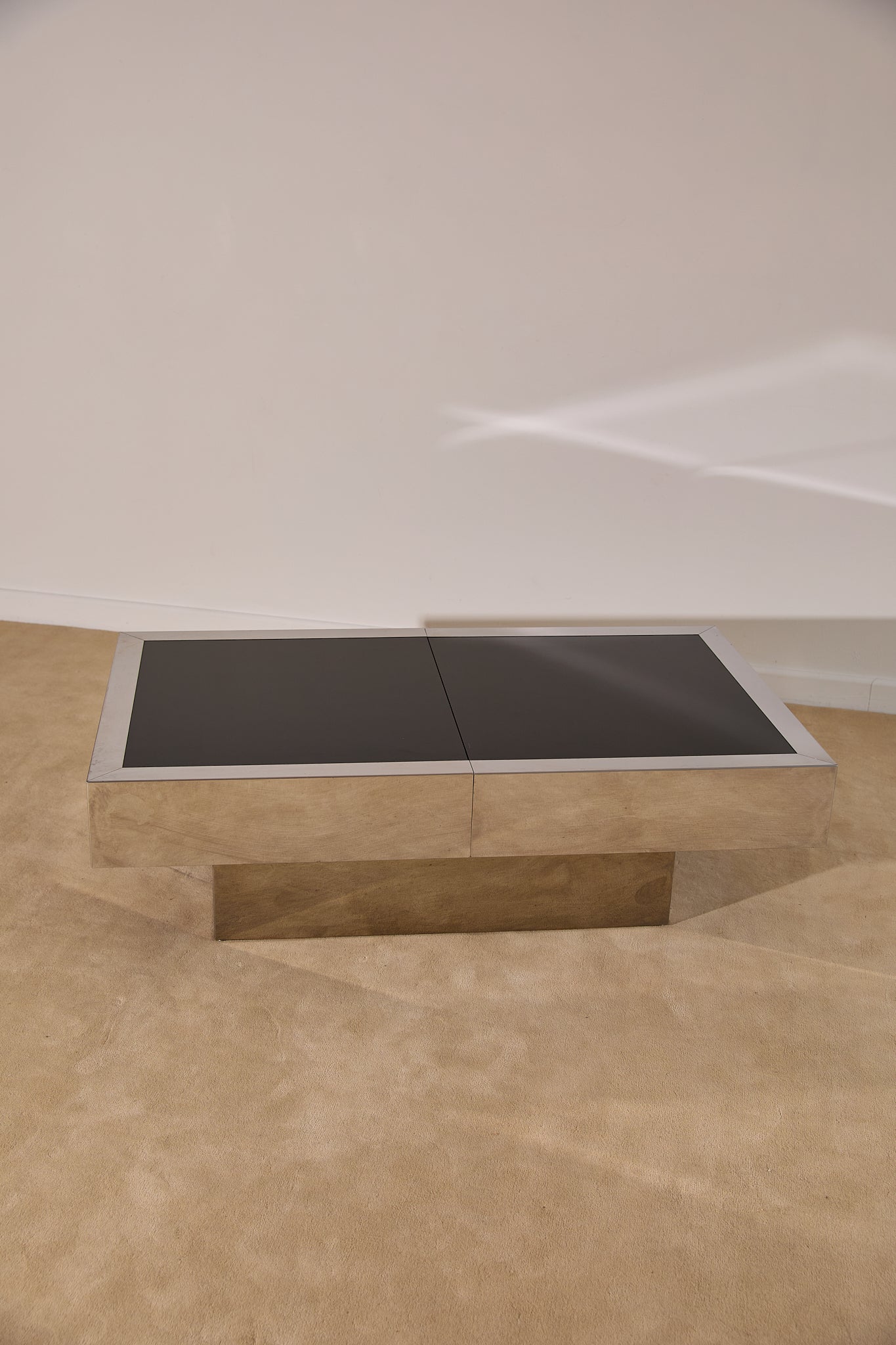 Vintage Willy Rizzo for Cidue Dry Bar Coffee Table | Italian, 1970s
