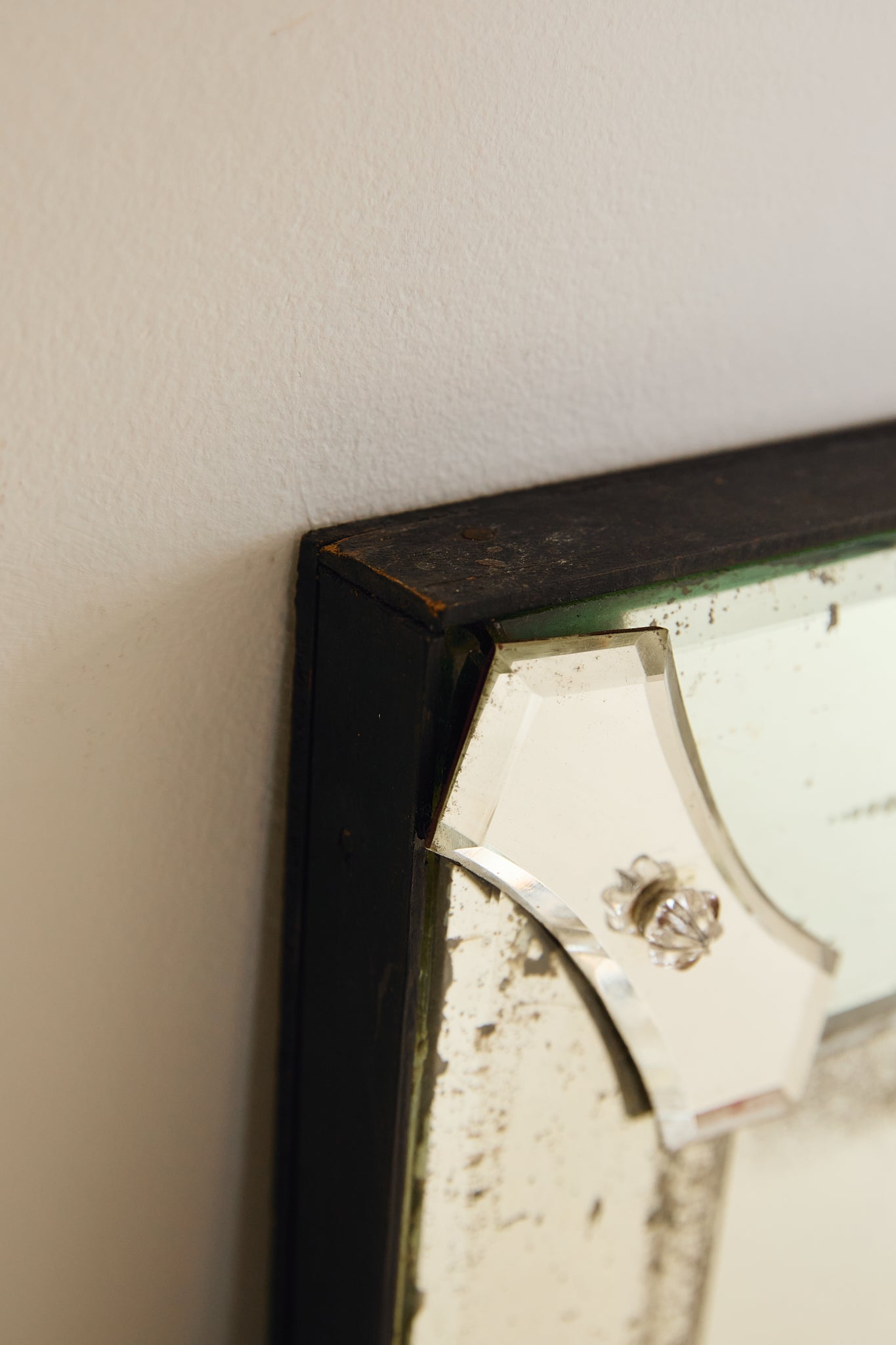 Large Venetian Glass Overmantle Mirror With Etched Frame