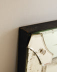 Large Venetian Glass Overmantle Mirror With Etched Frame