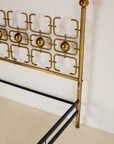 Italian Queen Size Bed in Brass