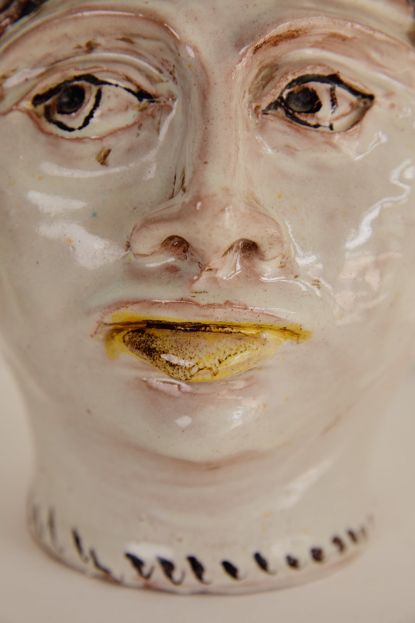 Sicilian Woman Head Jug
