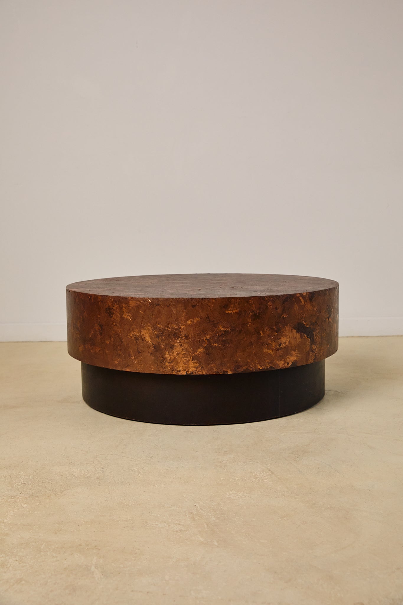 Round Italian Copper Coffee Table