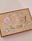 Wooden Box with Inlaid Mother of Pearl Detail