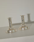 Antique Hukin & Heath Silver Plated Candlesticks – Victorian Repoussé Rococo Pair