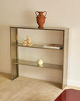 Industrial Minimalist Steel Console & Low Bookcase