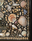 Framed Mosaic Shell Wall Display