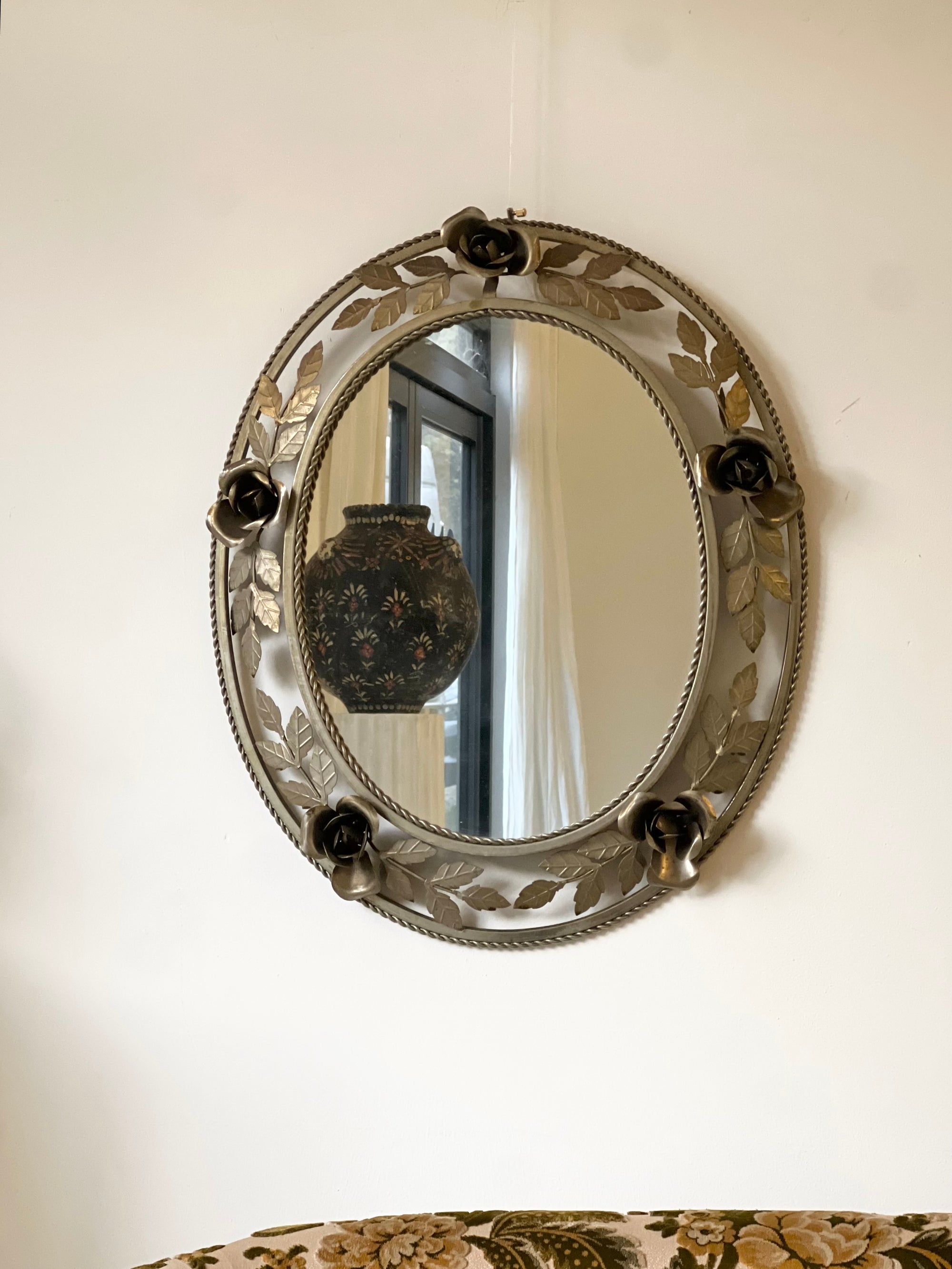 Metal Rose Mirror
