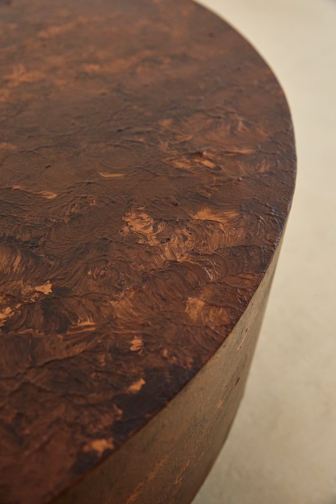 Round Italian Copper Coffee Table