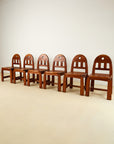 Brutalist dining chairs by Wasa Möbel (set of 6), 1970s