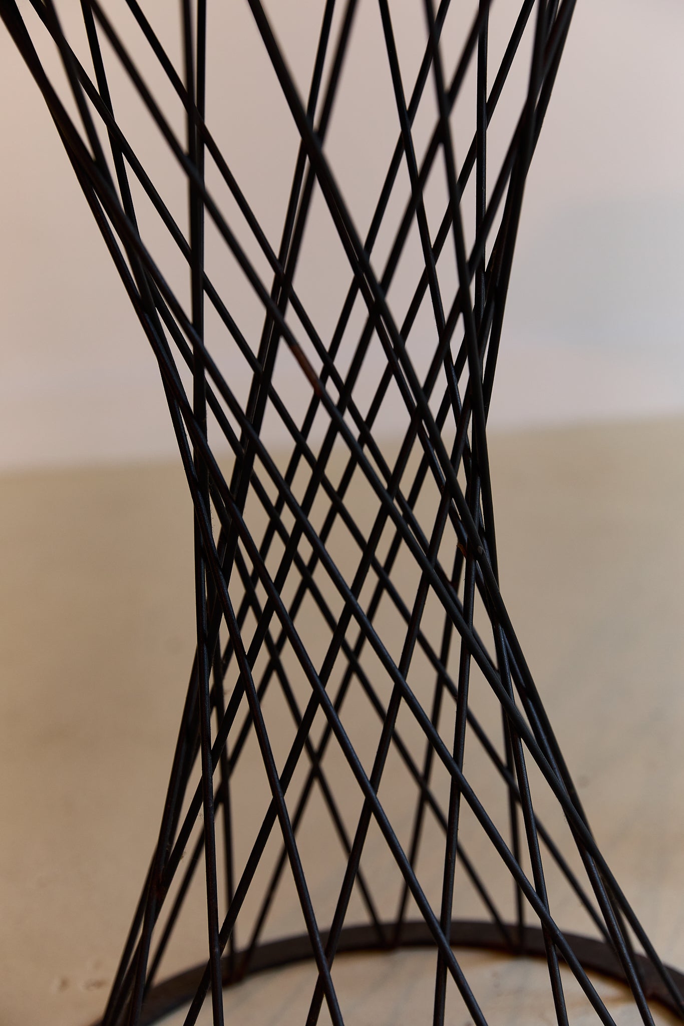 Pair of Granite and Metal Side Tables