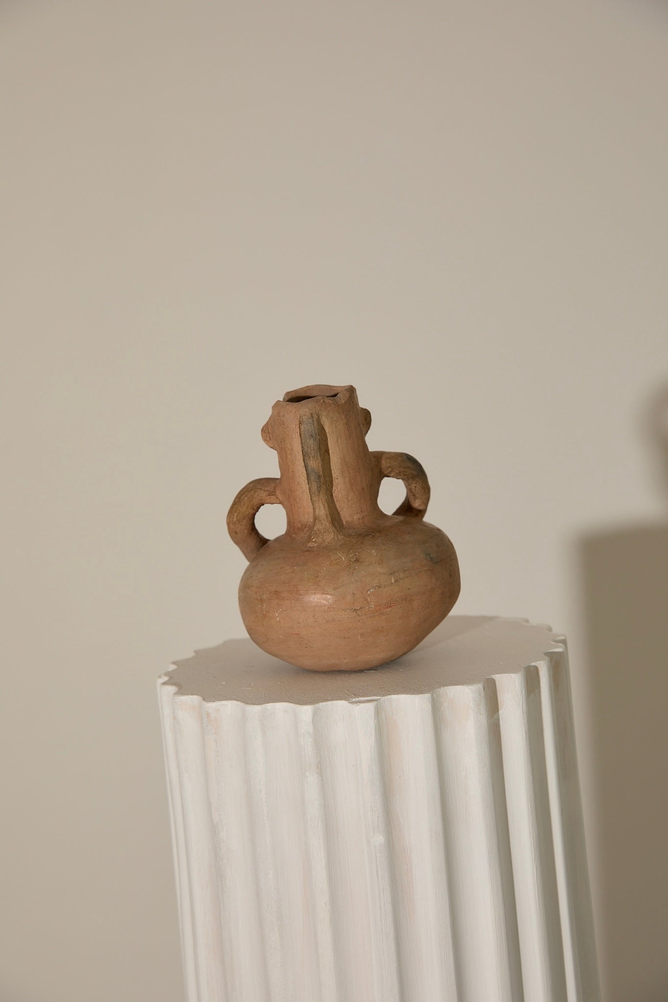 Pre-Columbian Style Anthropomorphic Terracotta Effigy Vessel