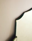 Blue Art Deco Mantle Mirror