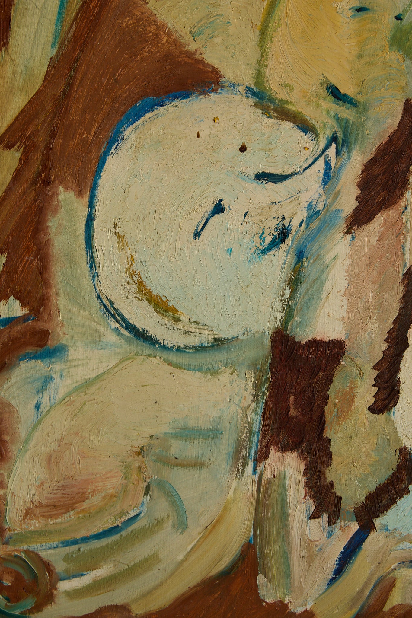 Mid-Century Expressionist Oil Painting