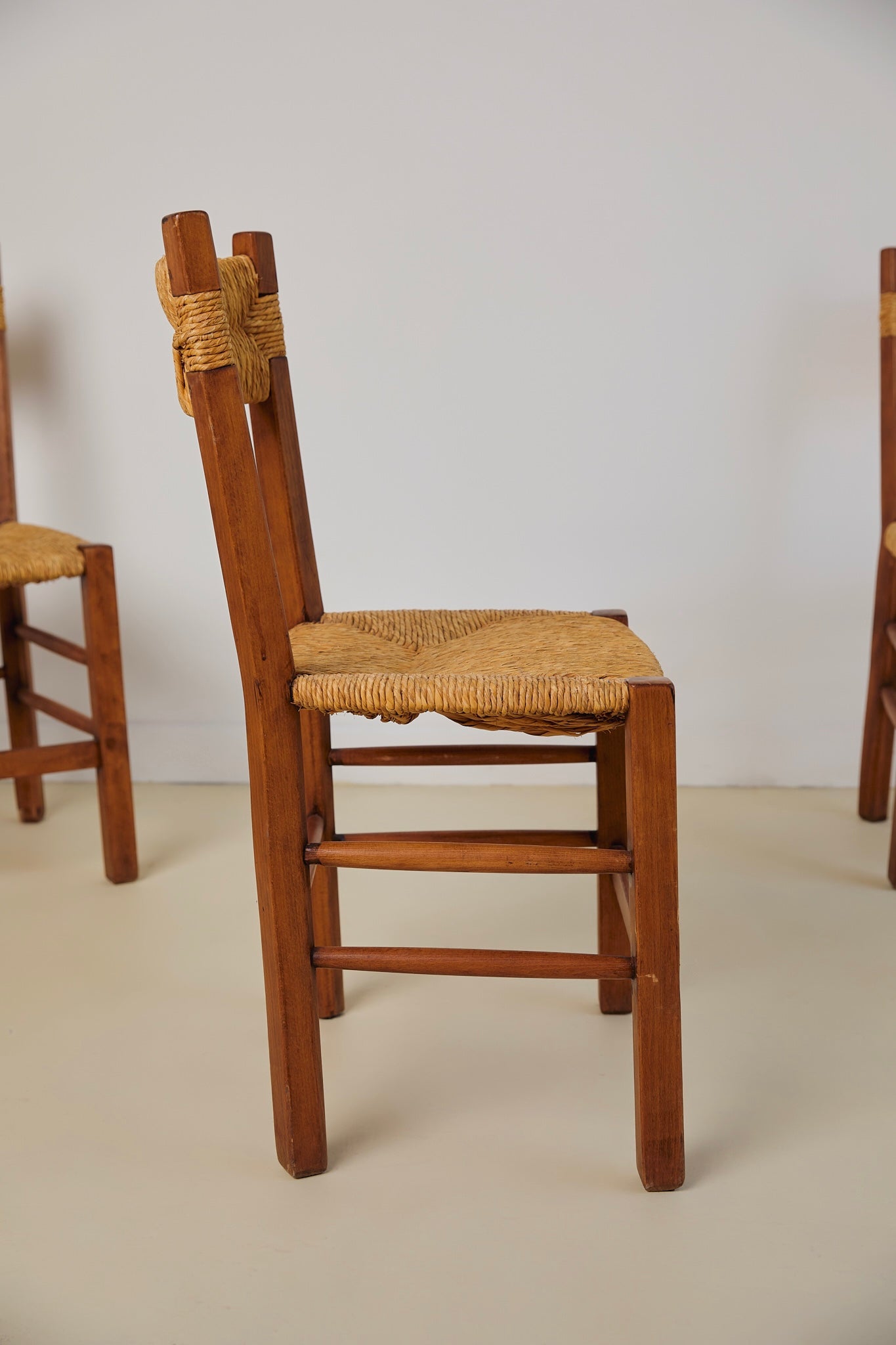 Set of x4 Rush Seat and Back Dining Chairs