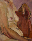 Nude Oil Painting Lilacs