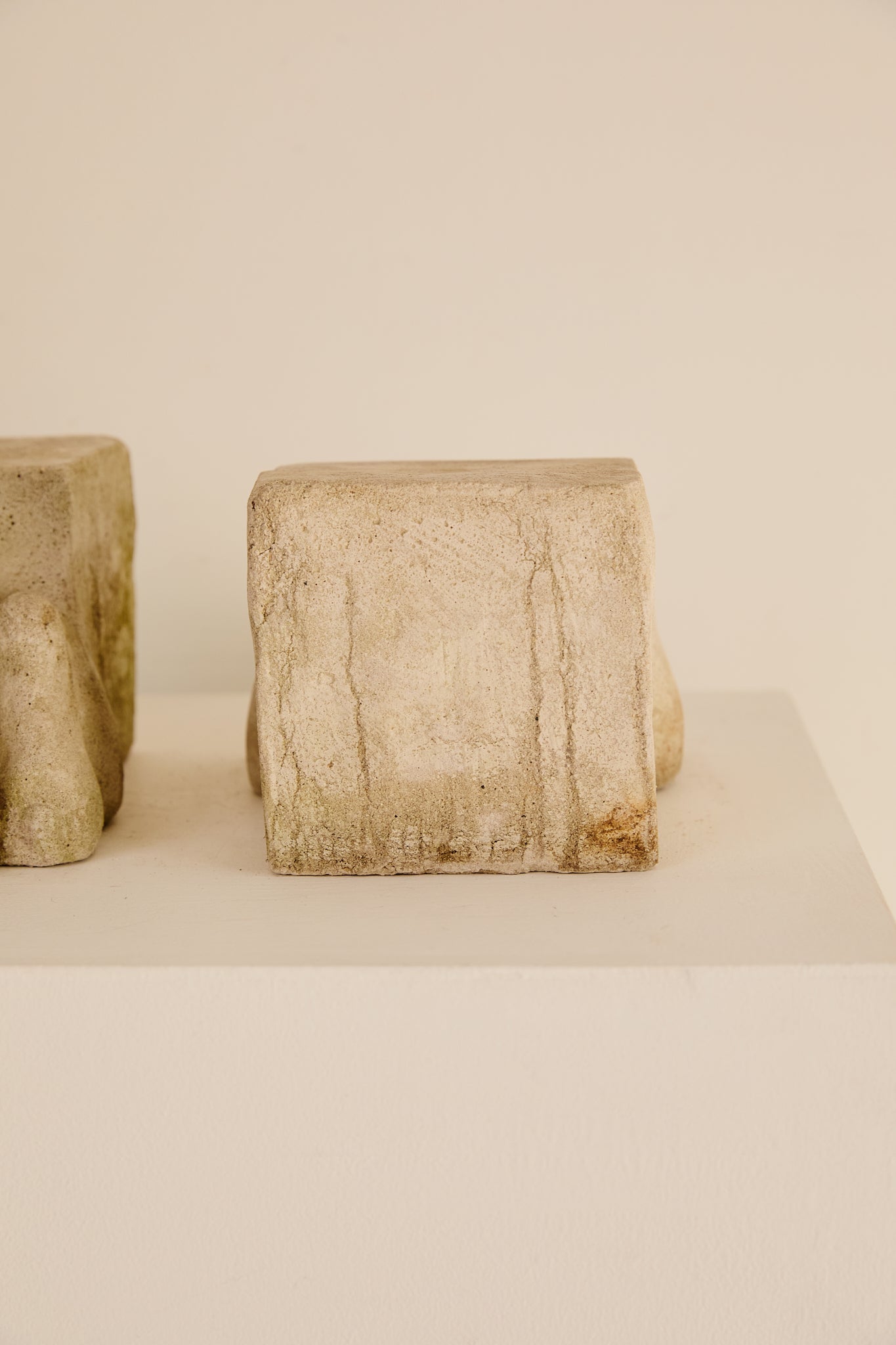 Decorative Pair of Carved Stone Lions Paws