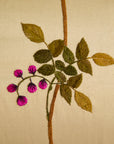 Vintage Large Framed Chinese Silk Embroidery Panel – Peacock & Peony Floral Border