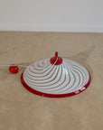 Vintage Mid-Century Murano Glass Space Age Swirl Pendant Light