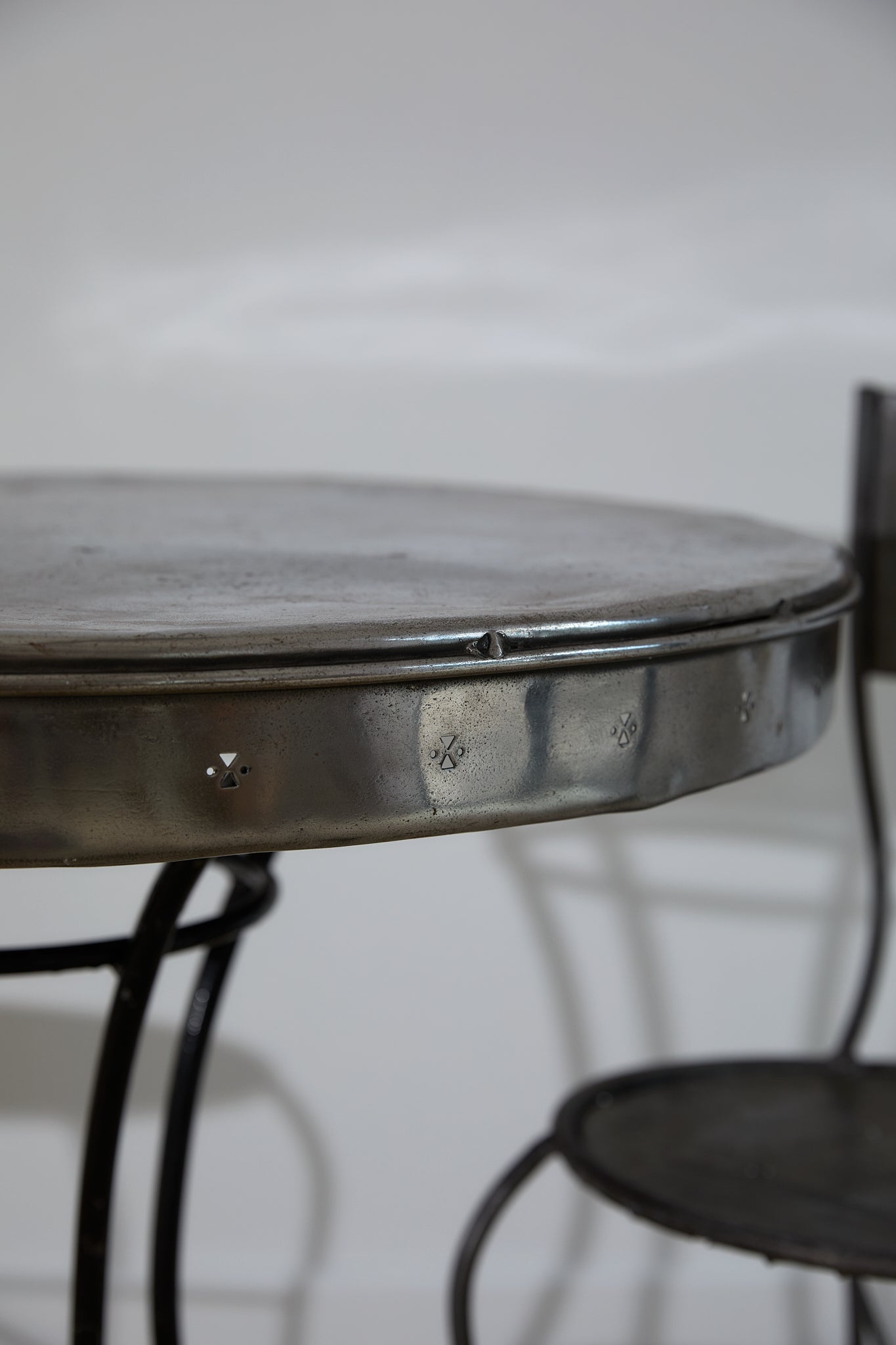 Vintage Metal Bistro Dining Set (Table &amp; 2 Chairs)