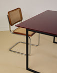 Vintage Conran Shop Red Glass Desk