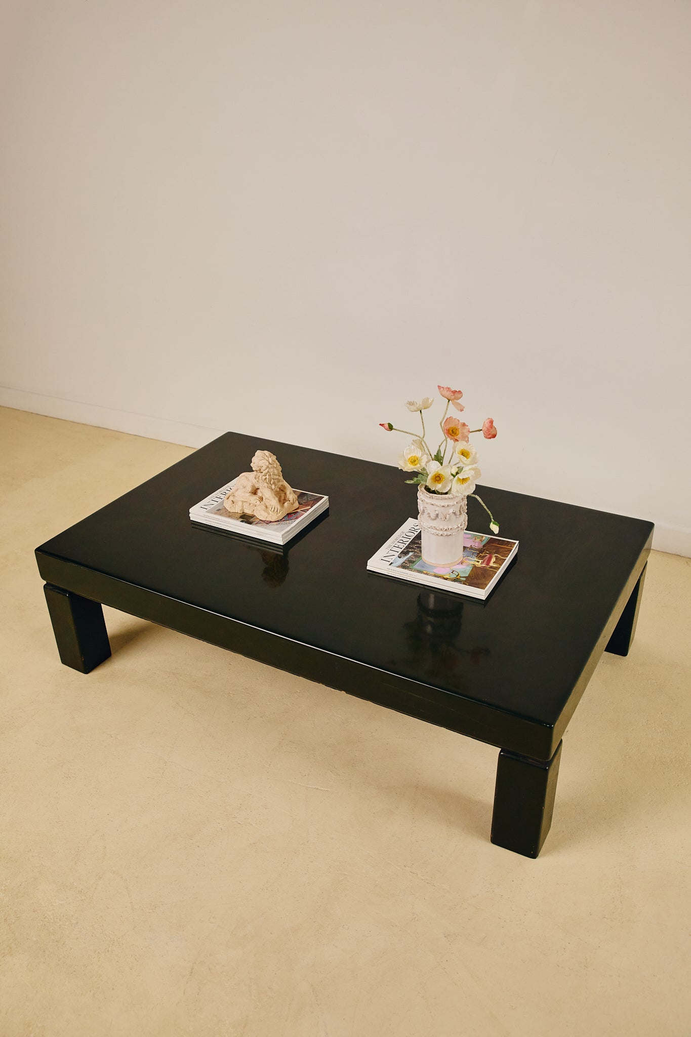 Green Lacquered Coffee Table