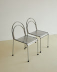 Chrome Stacking Dining Chairs (Sold Individually)