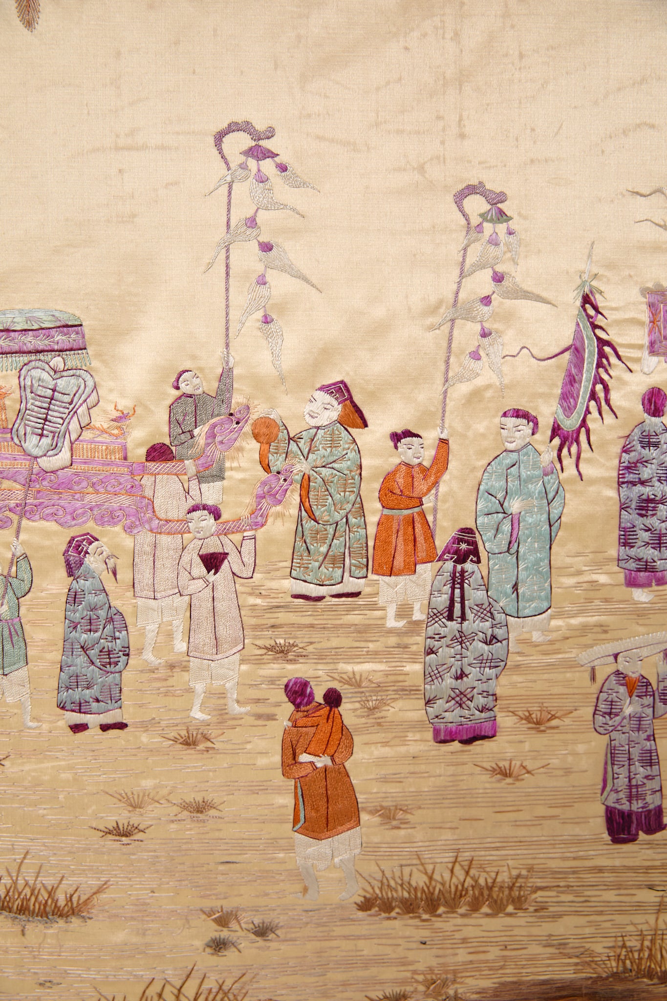 Large Chinese Silk Tapestry