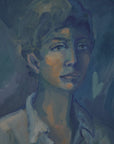 Blue Man Painting