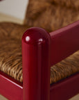 Cassina Carimate Armchair Pair Stained Red