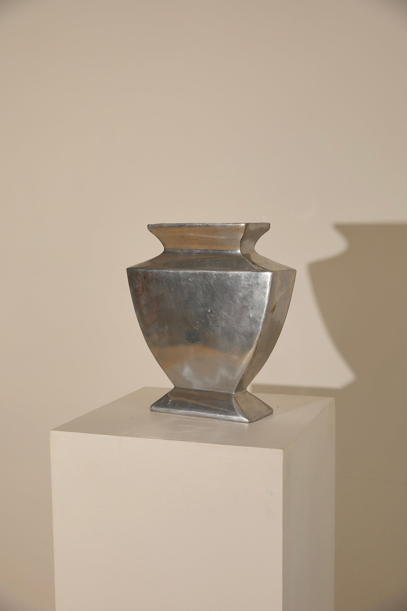 XL Hand Cast Aluminium Vase