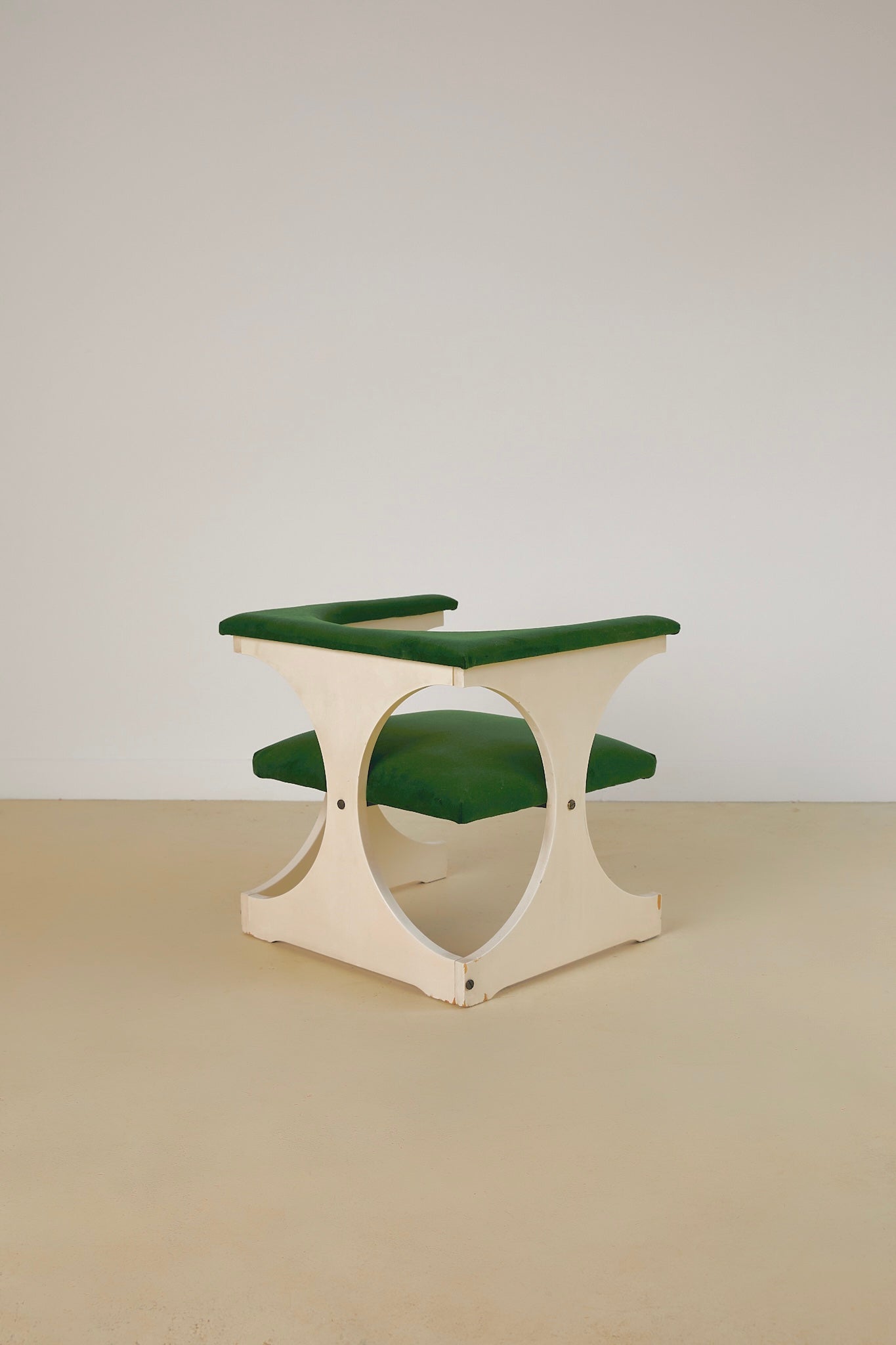 Green Velvet Space Age Armchair