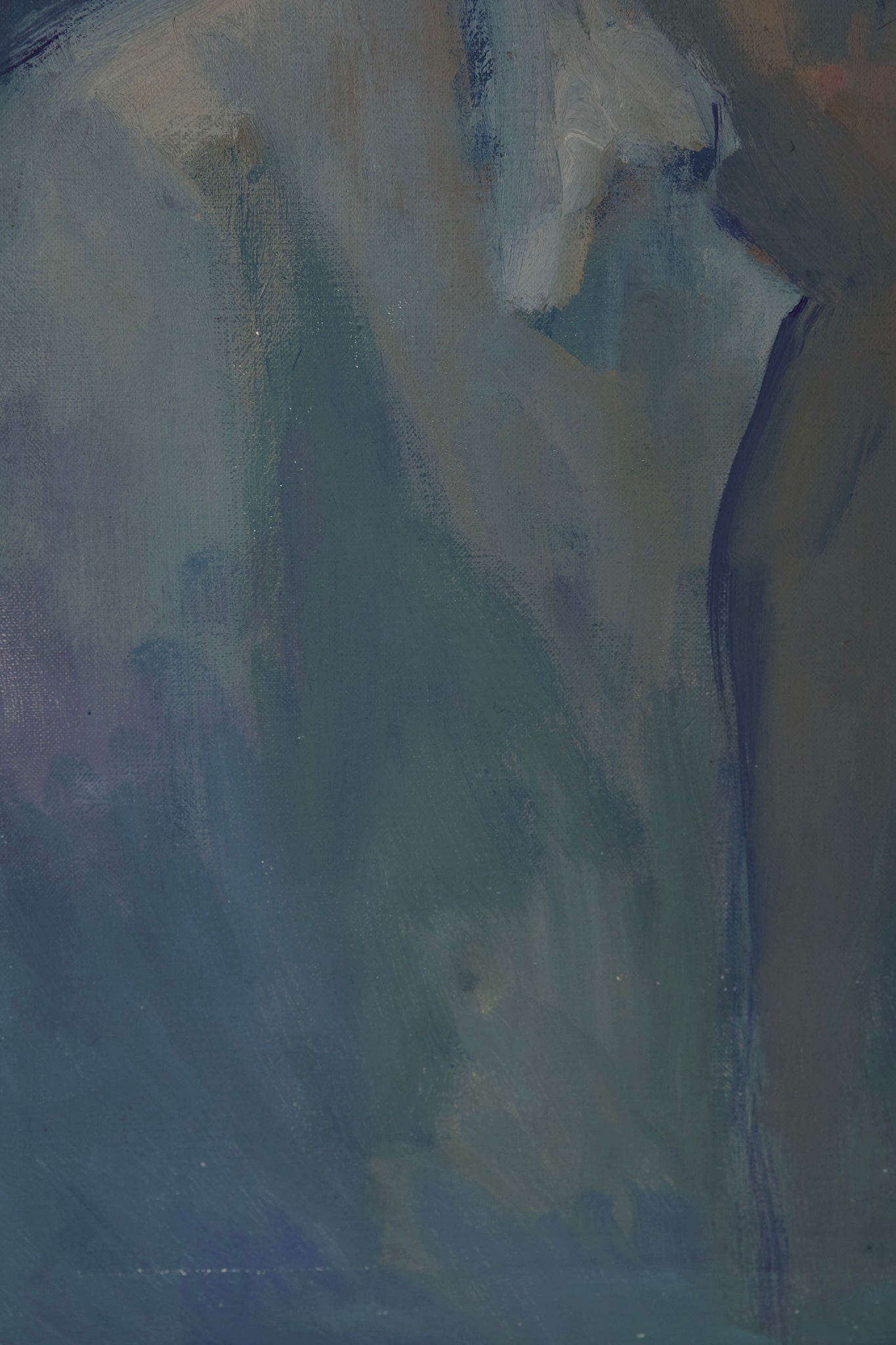 Blue Man Painting