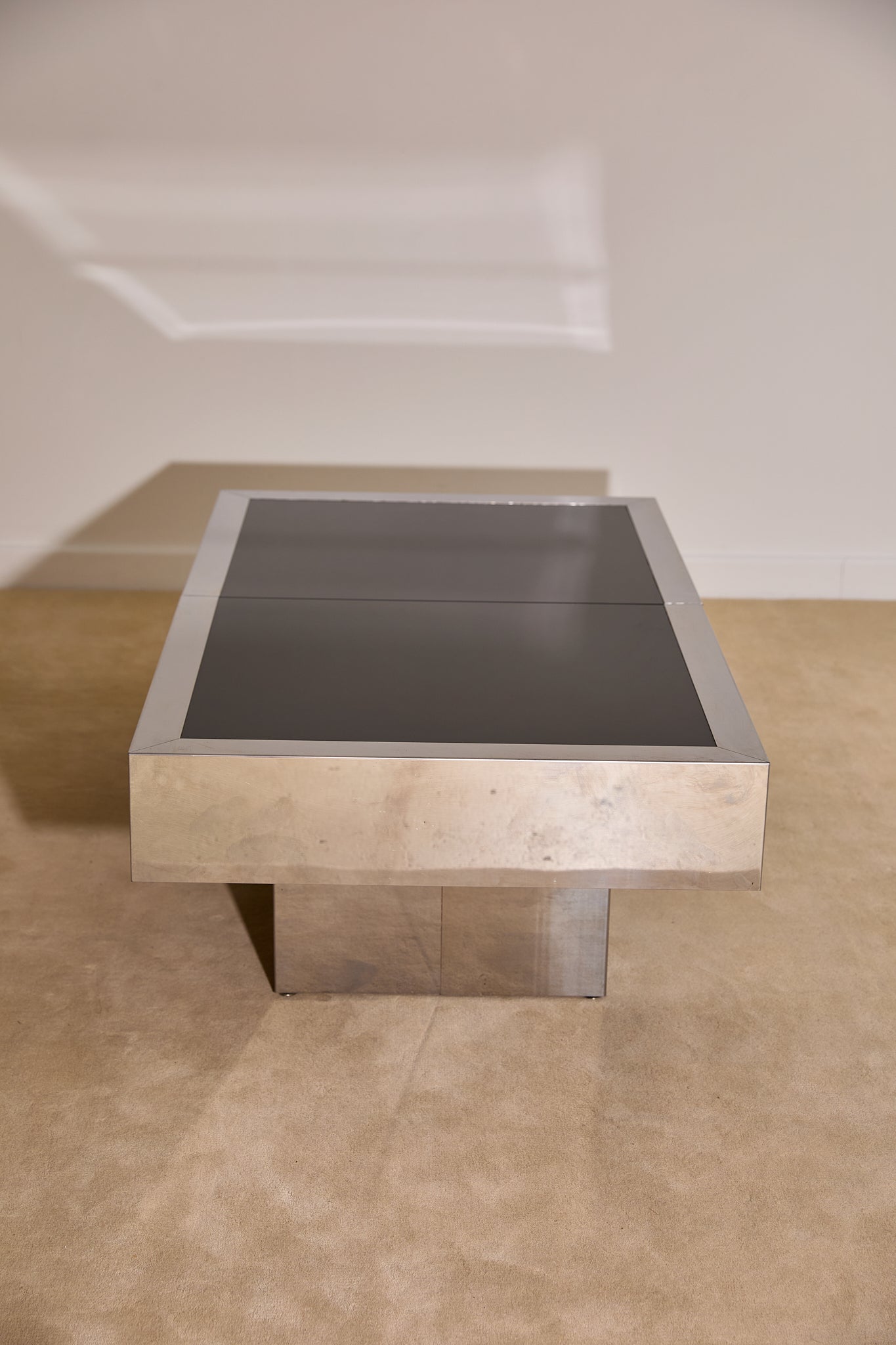 Vintage Willy Rizzo for Cidue Dry Bar Coffee Table | Italian, 1970s